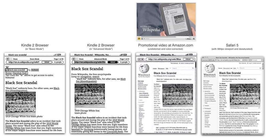 Kindle Browsers: From NetFront to WebKit
